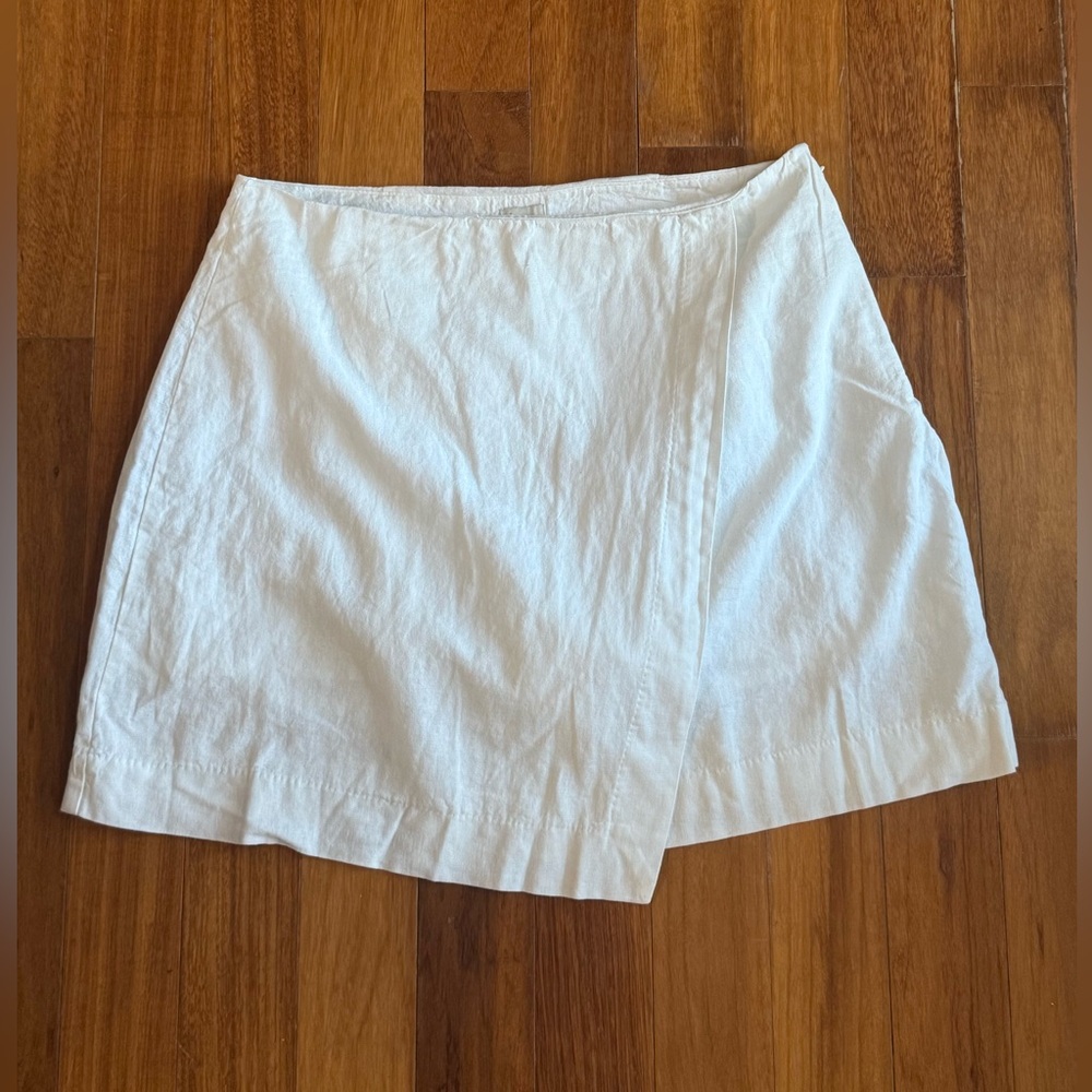 A New Day Skort White Mini Size 12 BNWT Built-In Shorts